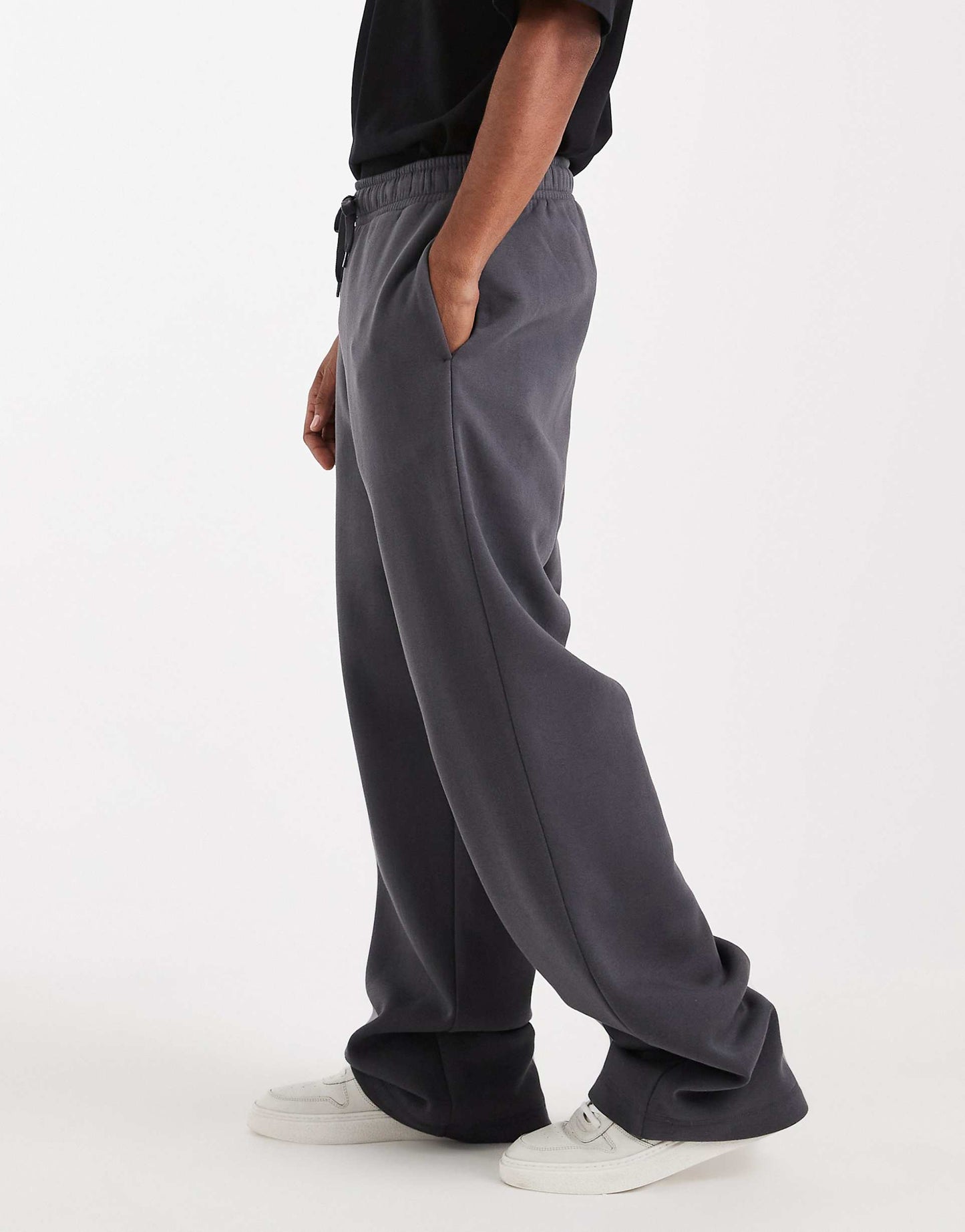 Mens Premium Baggy Joggers | Dark Grey