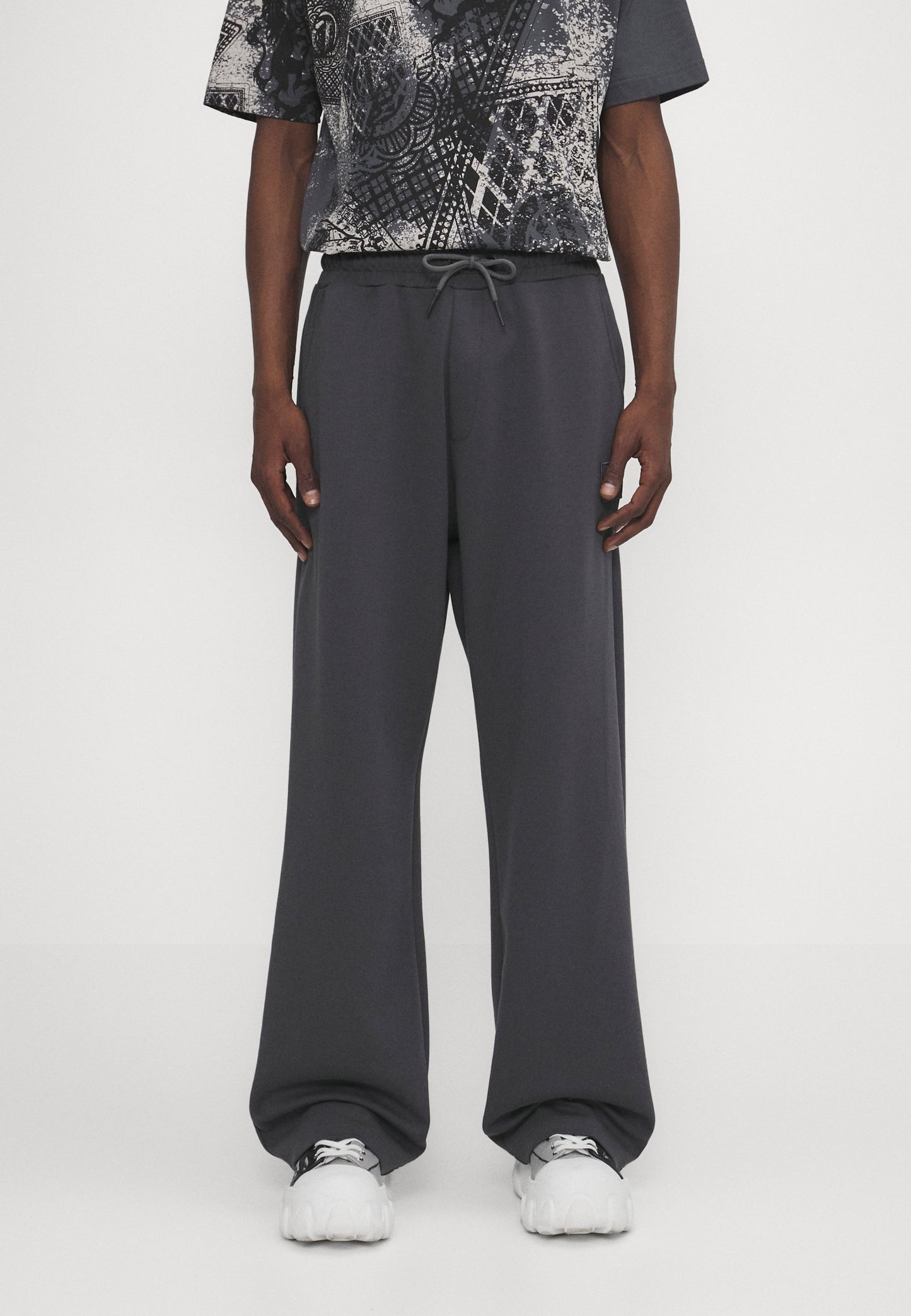 Mens Premium Baggy Joggers | Dark Grey