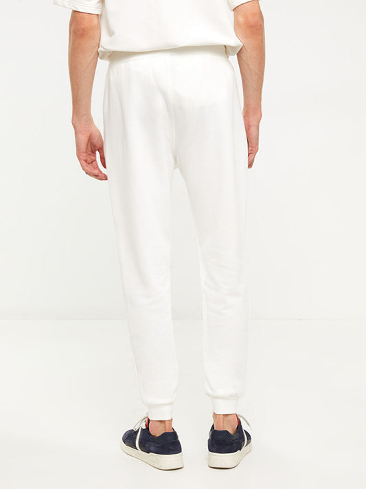 Men Premium Baggy Joggers | Cream White