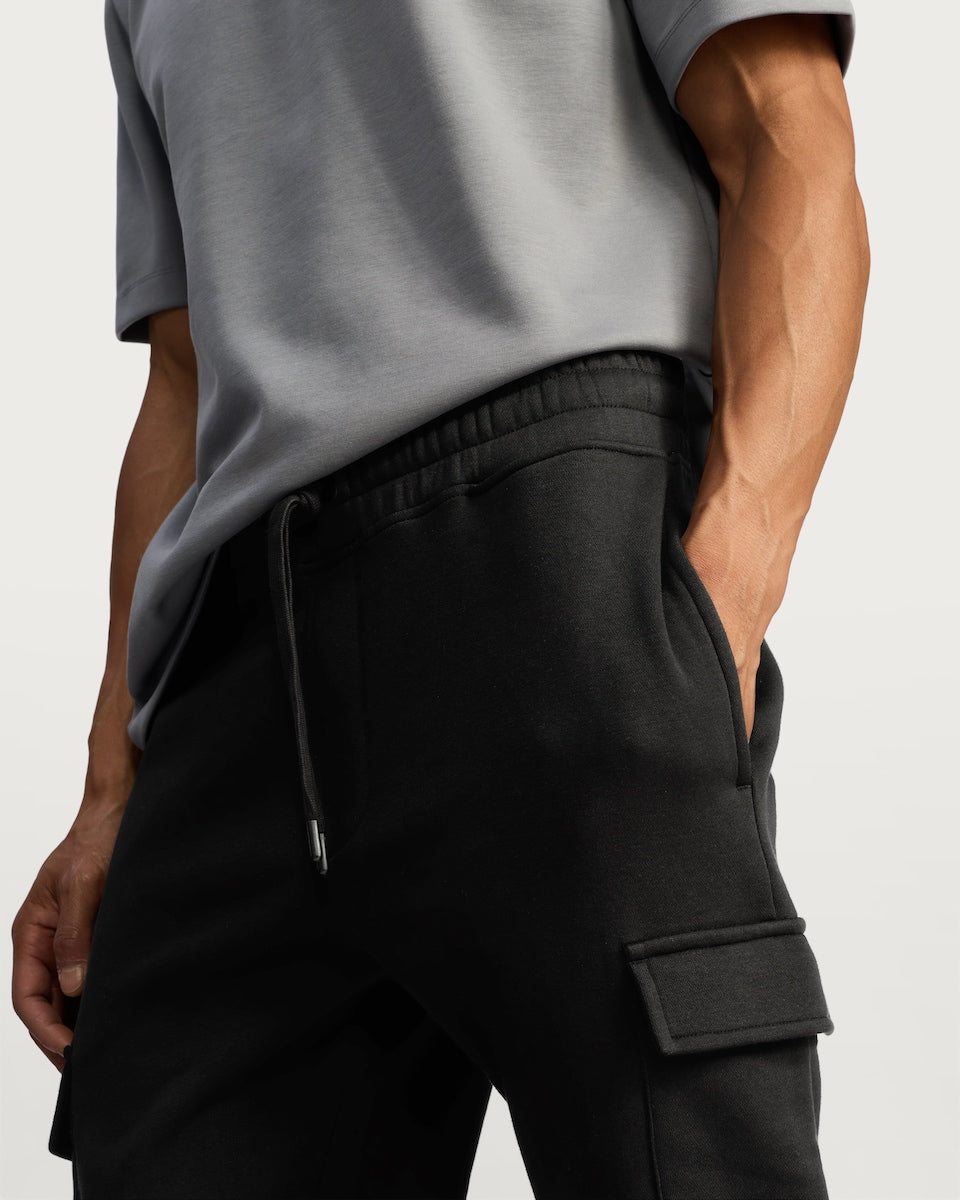 Men's Baggy Cargo Joggers | Black