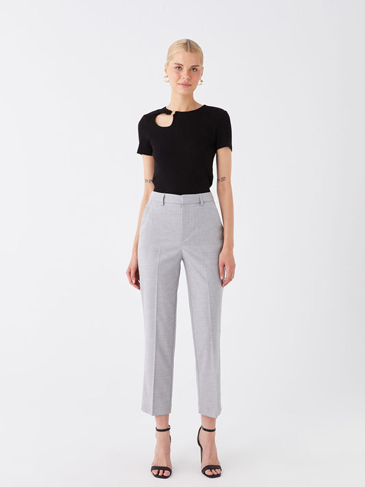 Crew Neck Plain Short Sleeve Tops | Black