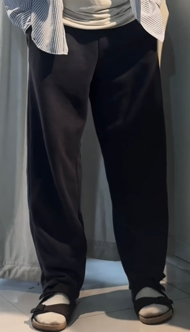 Mens Premium Baggy Joggers | Dark Grey