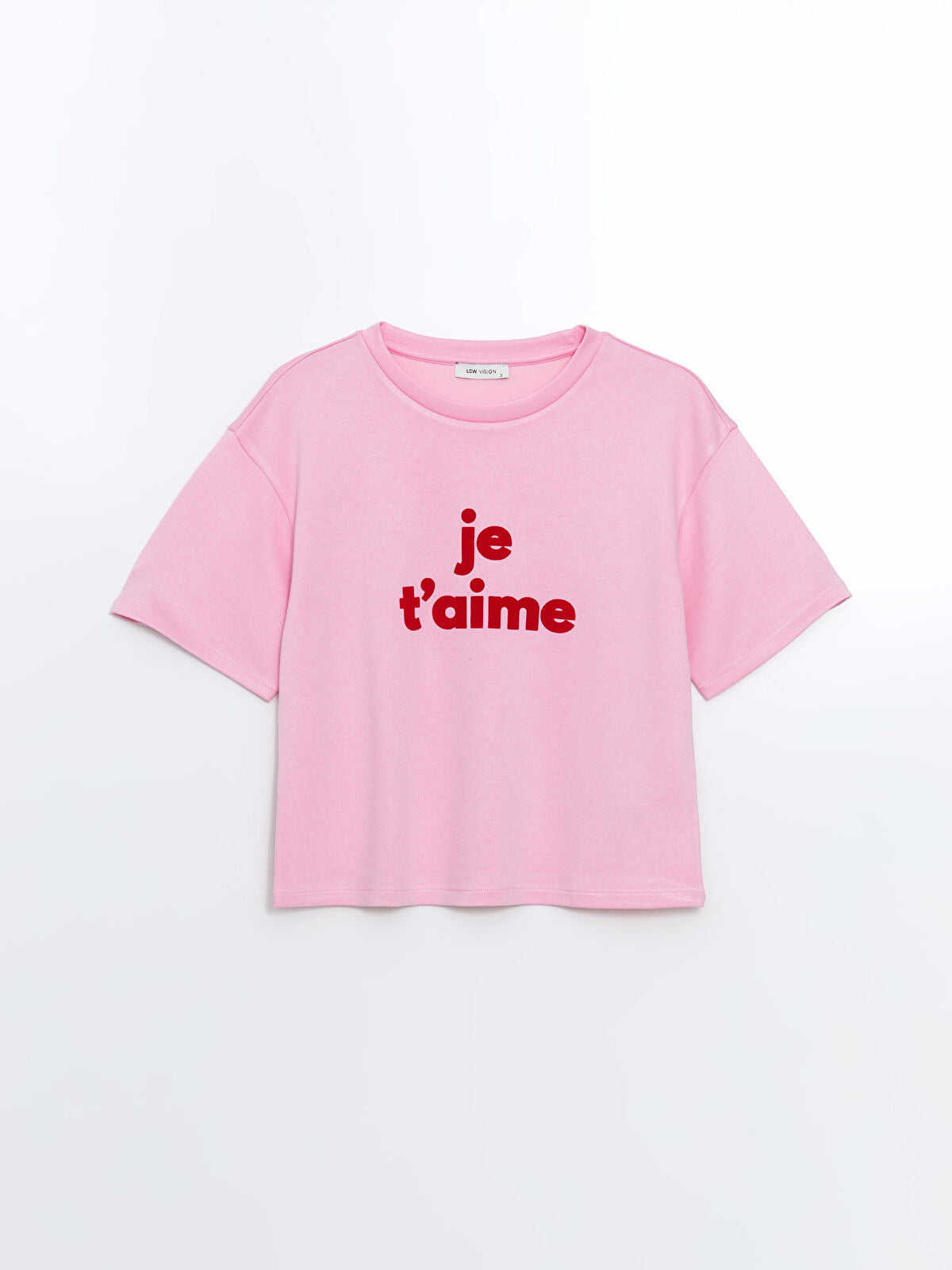 JE T'AIME Ladies Oversized Sweat Tee | Pink