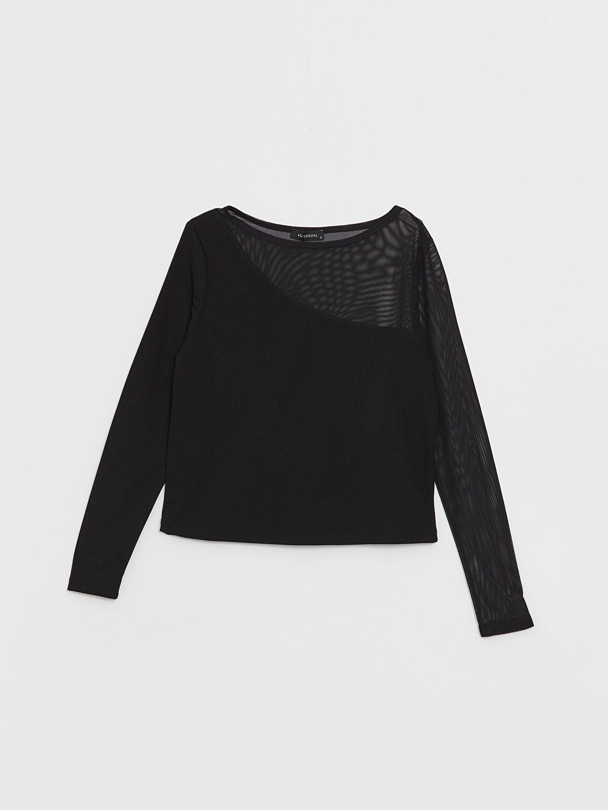 Black Dimond Crew Neck Tops | Full Sleeve