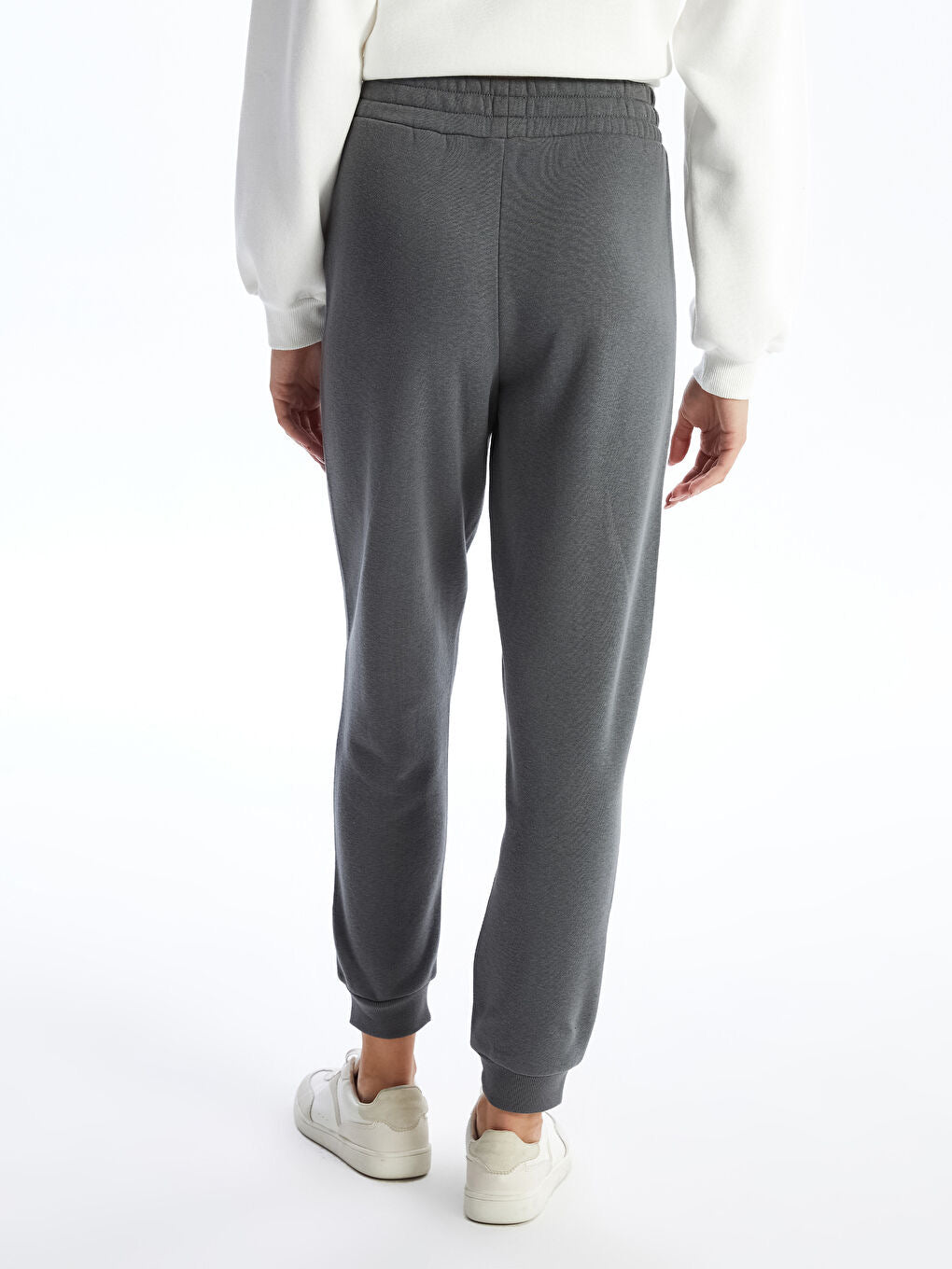 Ladies High Waist Joggers | Light Grey
