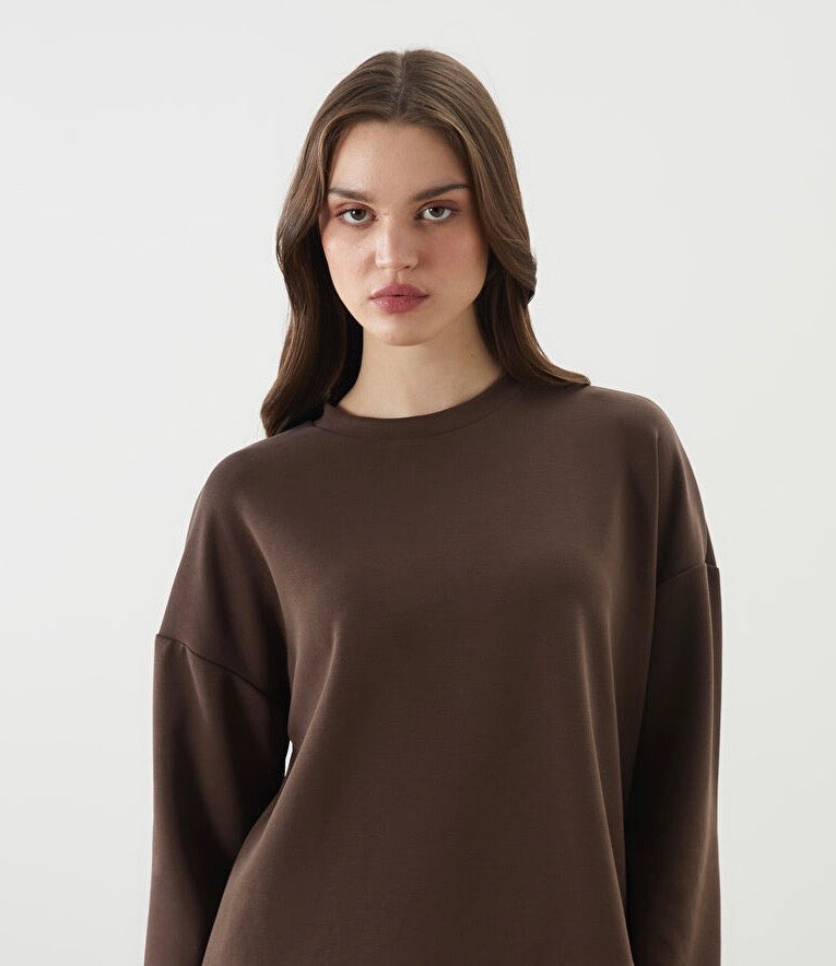 COMBO Love in Layers | Couple Sweatshirts | Coffee/Brown