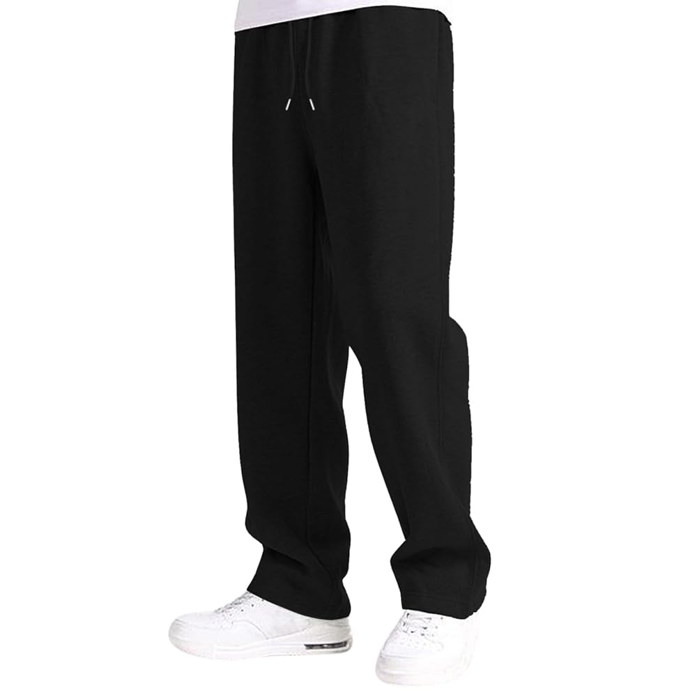 BRUSHED Baggy Sweatpants | Black